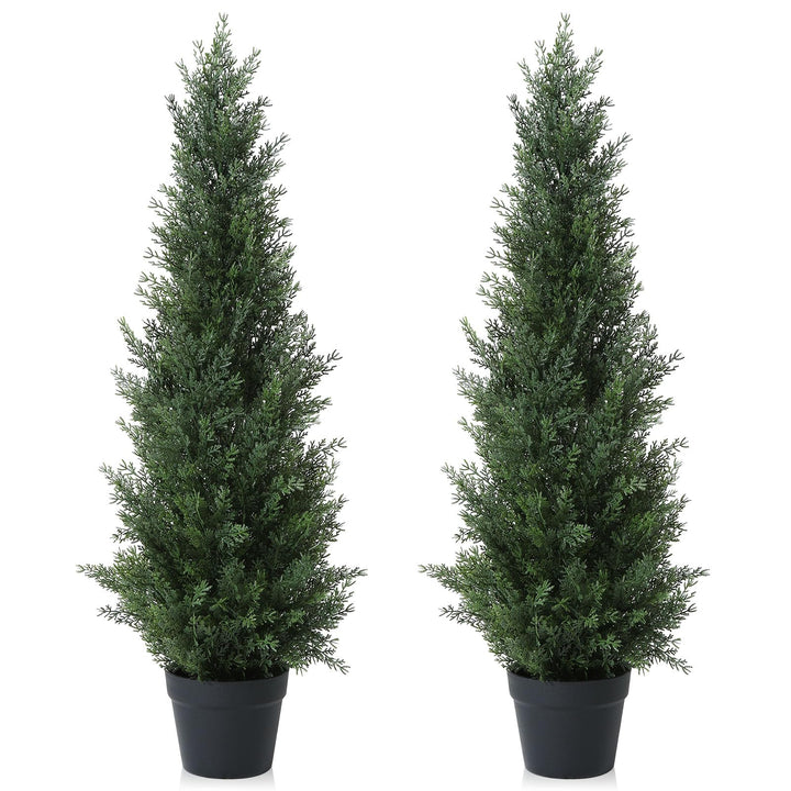 Künstlicher Zedernbaum 95 cm im Topf 2er Set Outdoor