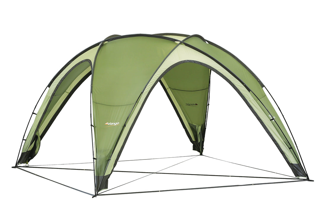 Kuppel-Pavillon Fiberglas 4 Türen für Camping Garten Strand