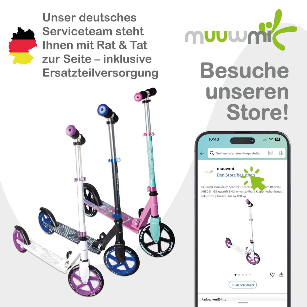 Skateboard mit LED-Leuchtrollen 57x15cm bis 100kg Neon Schwarz - Bild 6