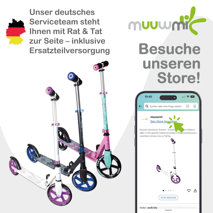 Skateboard mit LED-Leuchtrollen 57x15cm bis 100kg Neon Schwarz - Bild 6