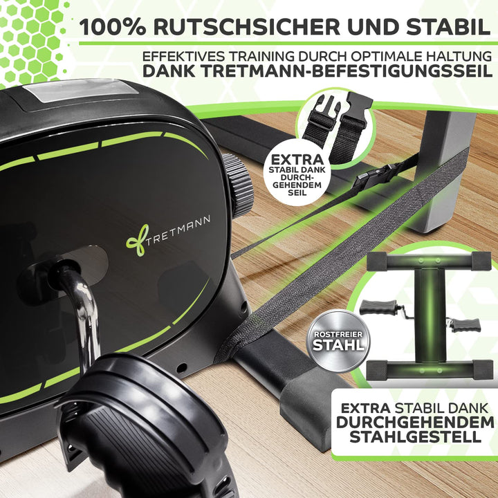 Pedaltrainer Set flüsterleise mit Befestigungsband bis 210 kg - Bild 3