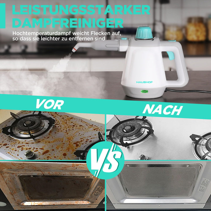 Dampfreiniger Handgerät 1200W 450ml Tank mit Zubehör chemiefrei - Bild 8