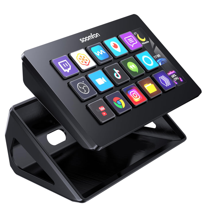 Stream Controller 15 LCD-Makrotasten mit Info-Display für PC &amp; Mac