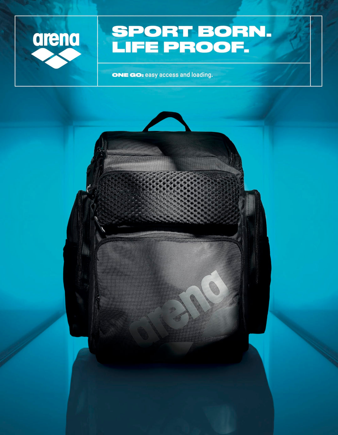Schwimmrucksack 45L Nass-Trocken-Trennung mit Laptopfach Navy - Bild 7