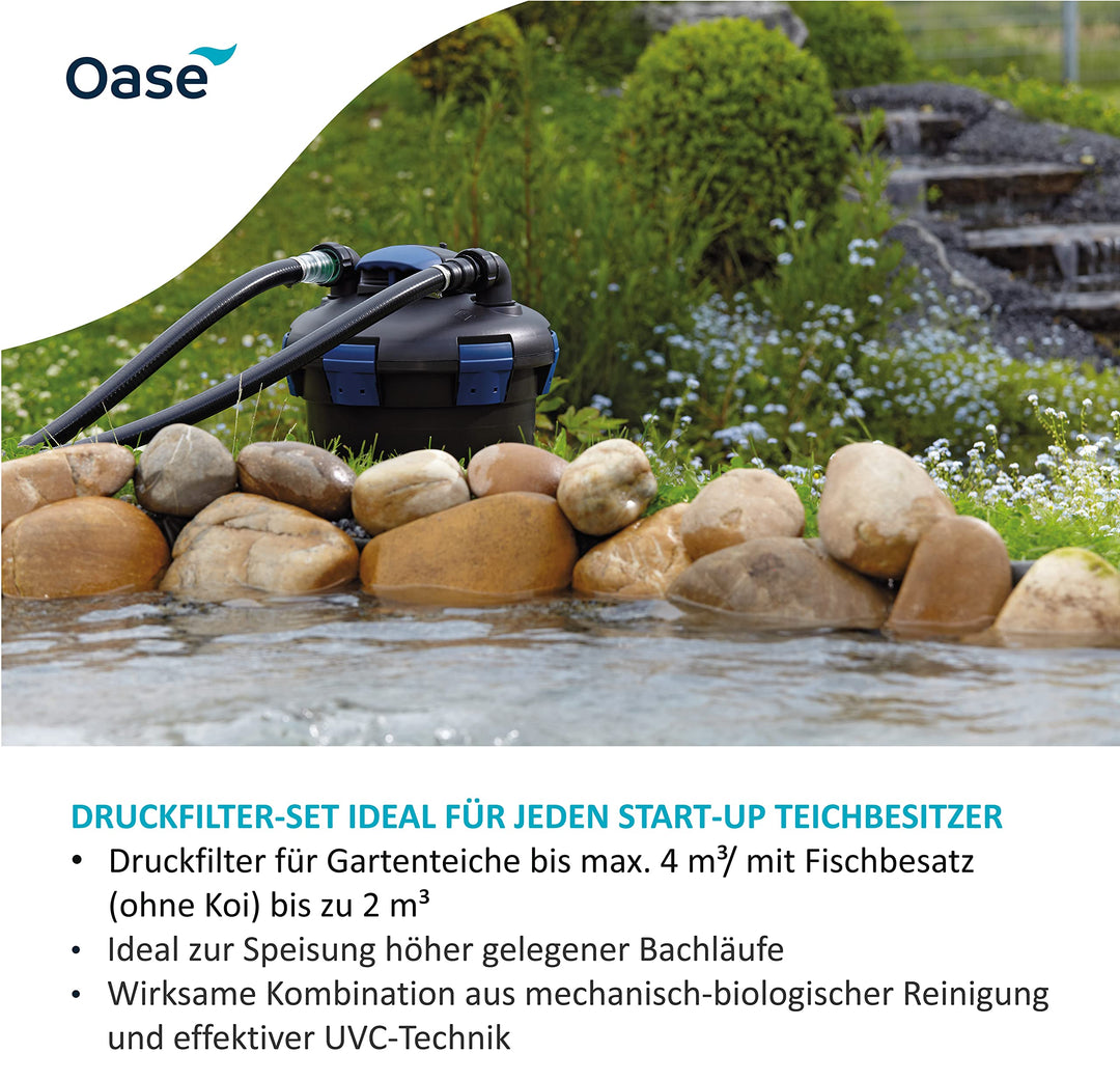 Teichfilter Druckfilter-Set mit UVC-Klärer und Pumpe für 4000 L - Bild 2