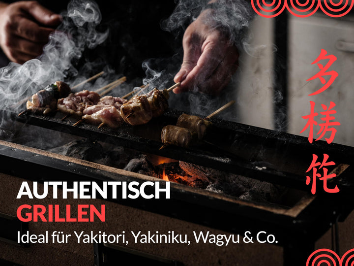 Konro Tischgrill Diatomit japanischer Holzkohlegrill für Yakitori - Bild 4