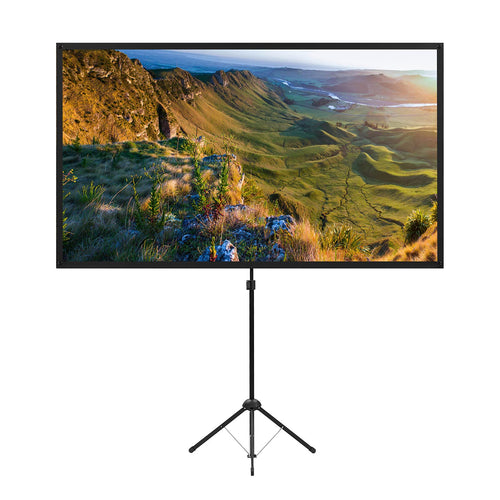 Beamer Leinwand mit Stativ 80 Zoll 16:9 4K HD faltbar für Heimkino