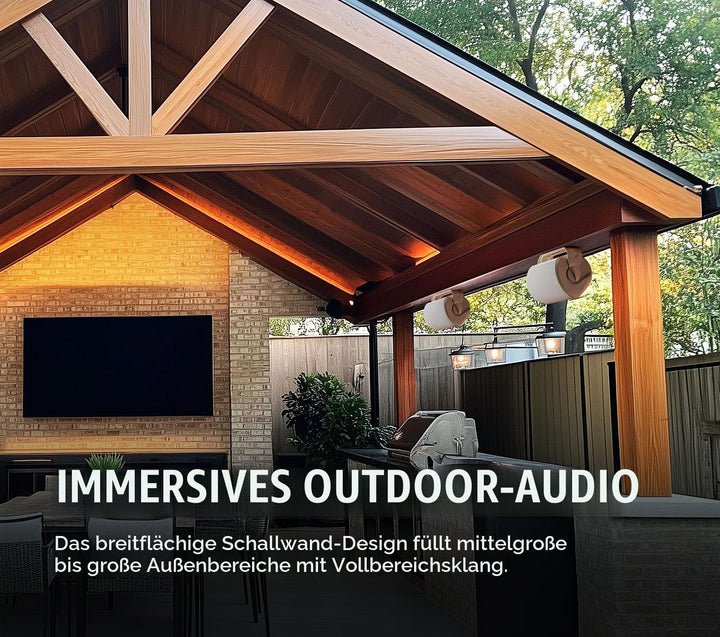 Outdoor-Lautsprecher Allwetter 100W 8 Ohm Weiß für Garten &amp; Terrasse - Bild 8