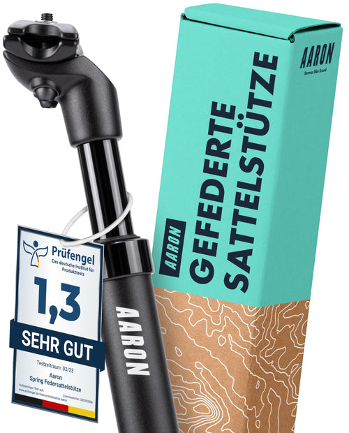 Federsattelstütze Aluminium 27,2 mm 350 mm gefedert MTB E-Bike