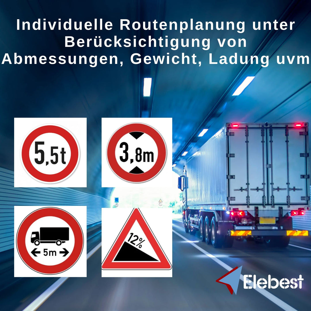 GPS Navigationsgerät 9 Zoll für LKW Wohnmobil PKW 52 Länder - Bild 9