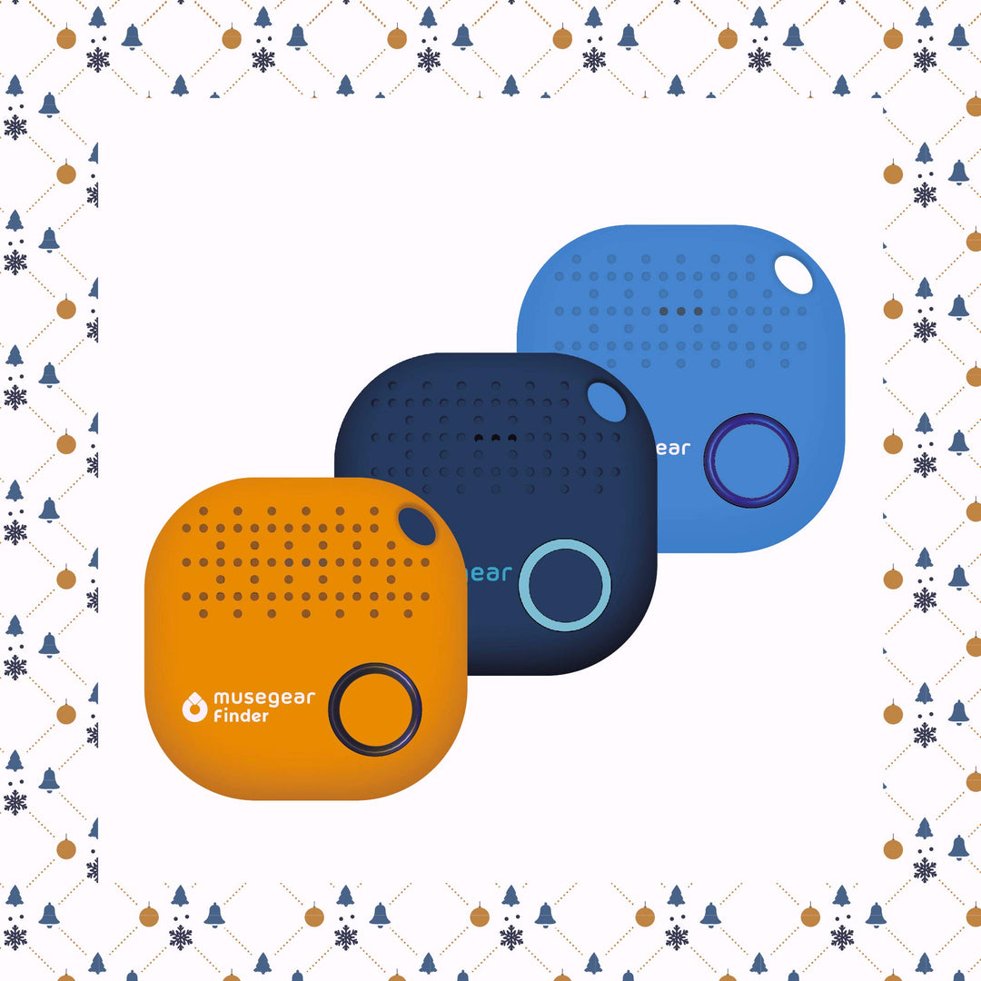 Bluetooth Schlüsselfinder 3er Set mit App, 90m Reichweite, 98 dB