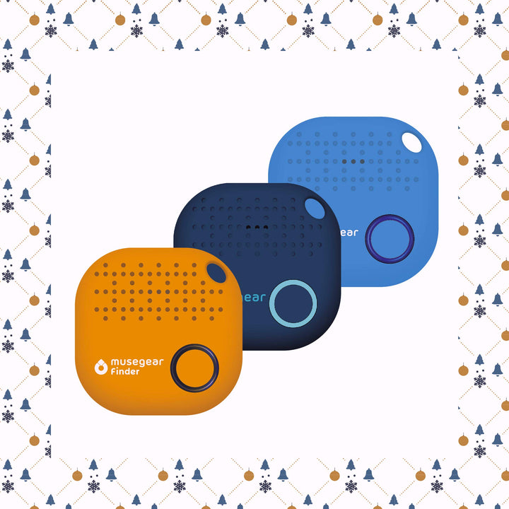 Bluetooth Schlüsselfinder 3er Set mit App, 90m Reichweite, 98 dB