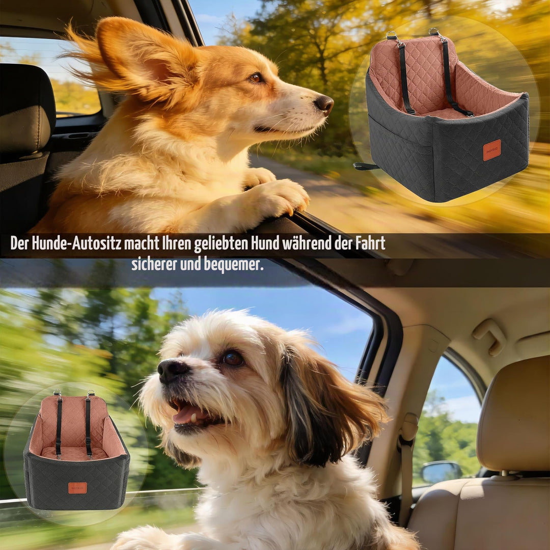 Hunde-Autositz mit Sitzerhöhung Memory-Schaum waschbar für kleine Hunde - Bild 8