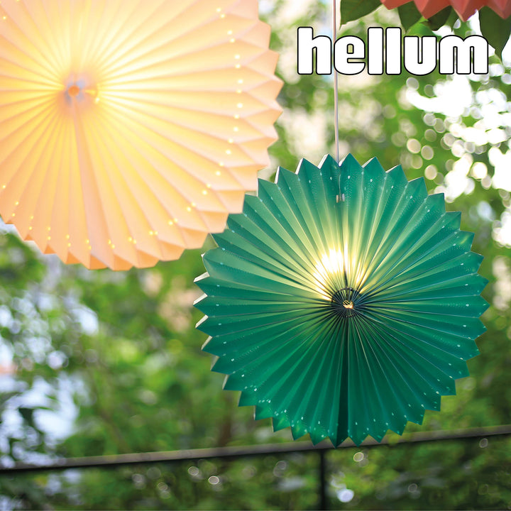 Lampion Outdoor wetterfest Grün Ø40cm mit E14 LED Stecker - Bild 5