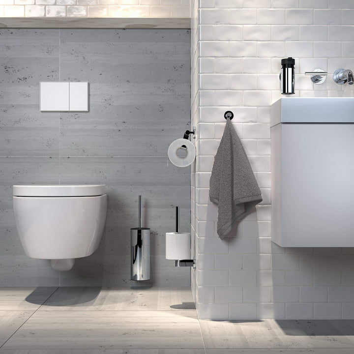 Reserverollenhalter Edelstahl verchromt für 2 Rollen WC-Papier - Bild 4