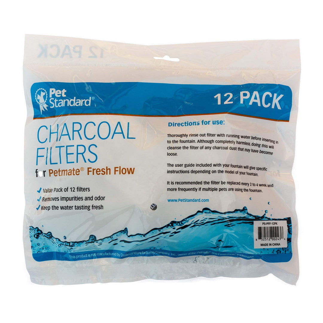 Ersatzfilter für Petmate Fresh Flow Brunnen 12er-Pack Aktivkohle - Bild 3