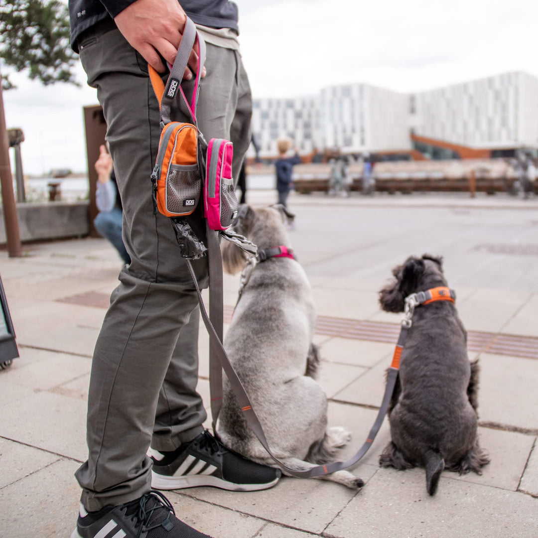Hundetasche Leckerlibeutel mit Kotbeutelspender wasserabweisend lila - Bild 4