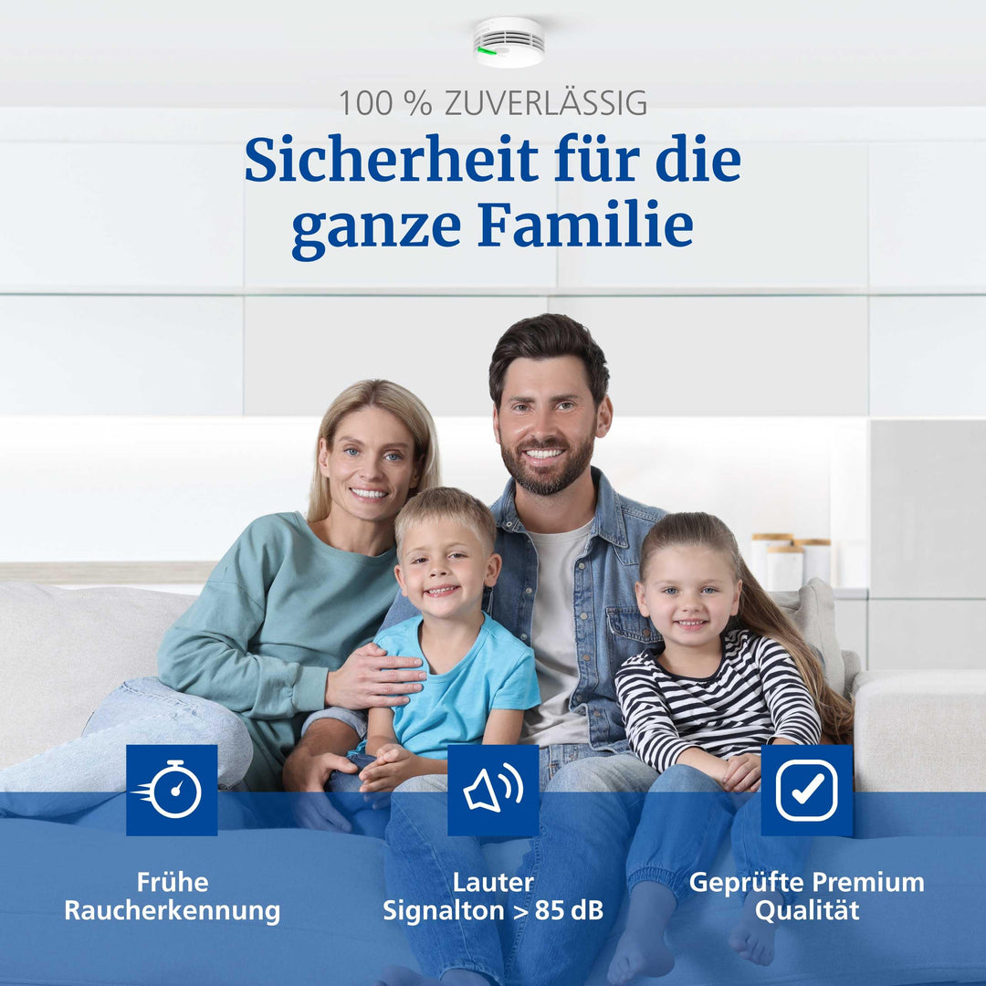 Rauchmelder 10 Jahre Batterie mit App-Funktion 2er-Set - Bild 2
