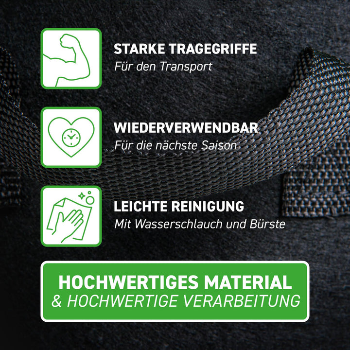 Pflanzsack Vliesstoff 30L 5er-Set für Tomaten Balkon Terrasse - Bild 4