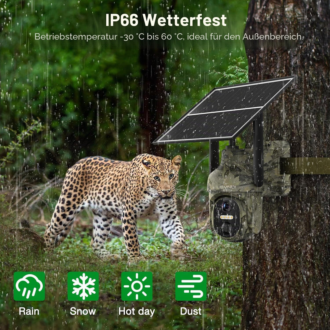 Solar Wildkamera 4G LTE 2K mit Farbnachtsicht und PIR-Sensor - Bild 7