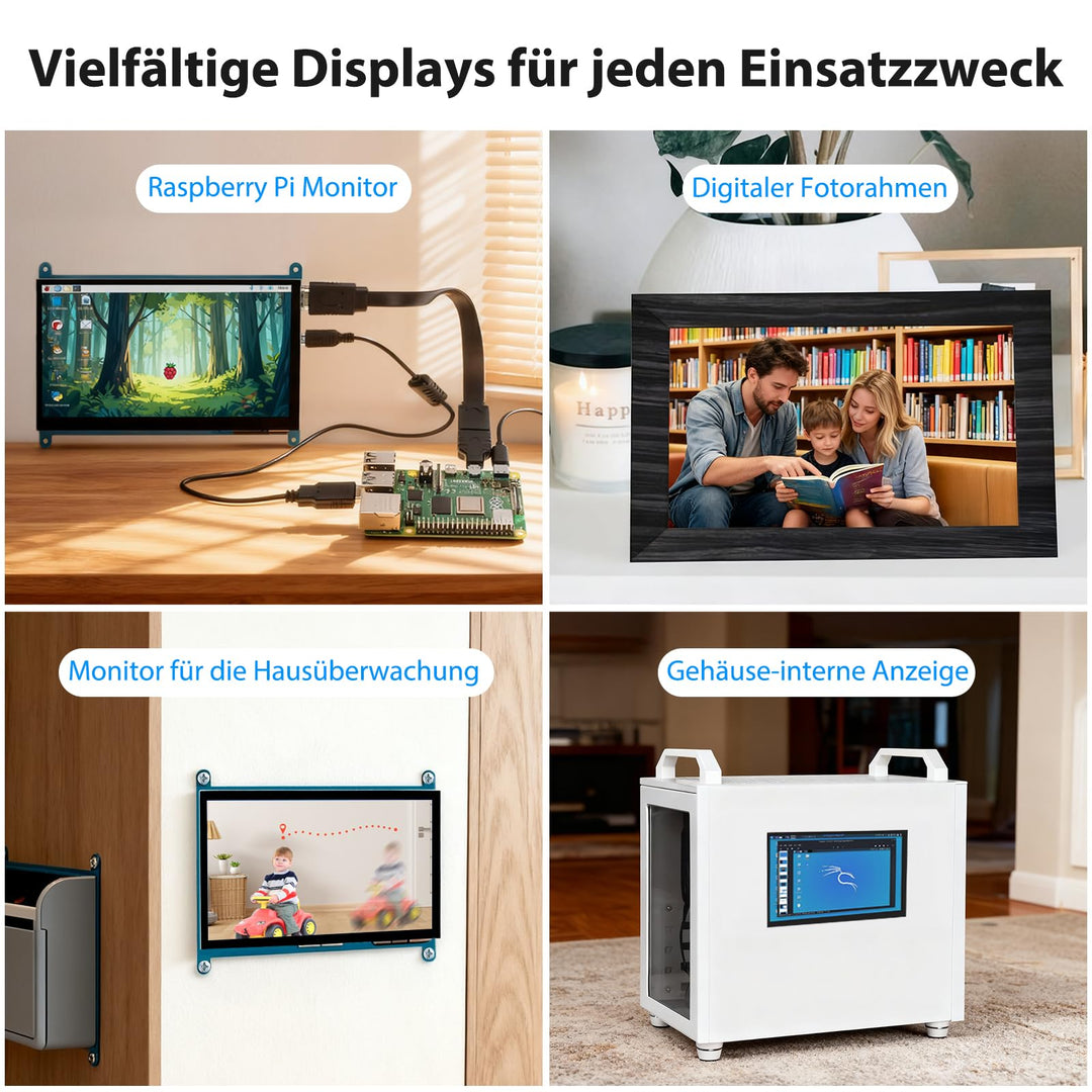 Touchscreen Monitor 7 Zoll IPS kapazitiv fuer Raspberry Pi &amp; PC - Bild 3