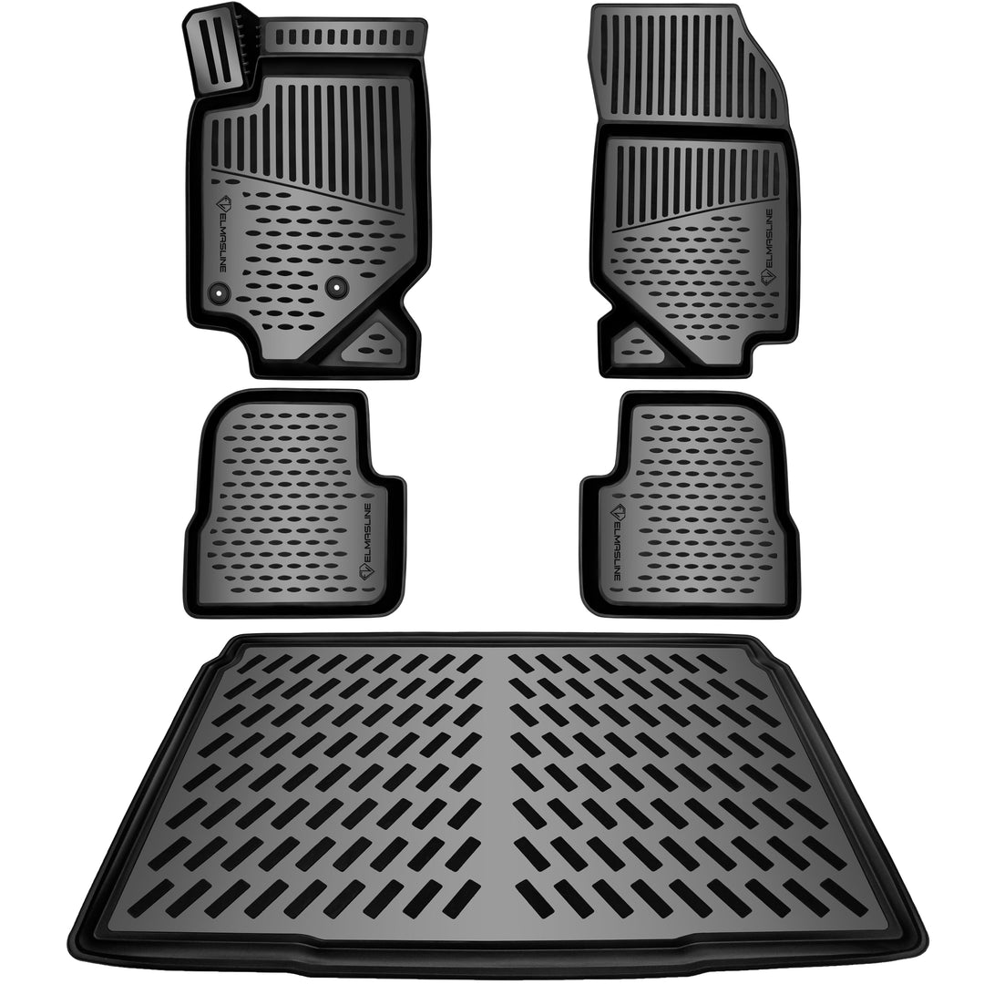 Gummimatten Set Opel Corsa F 2019–2026 Fussmatten &amp; Kofferraumwanne