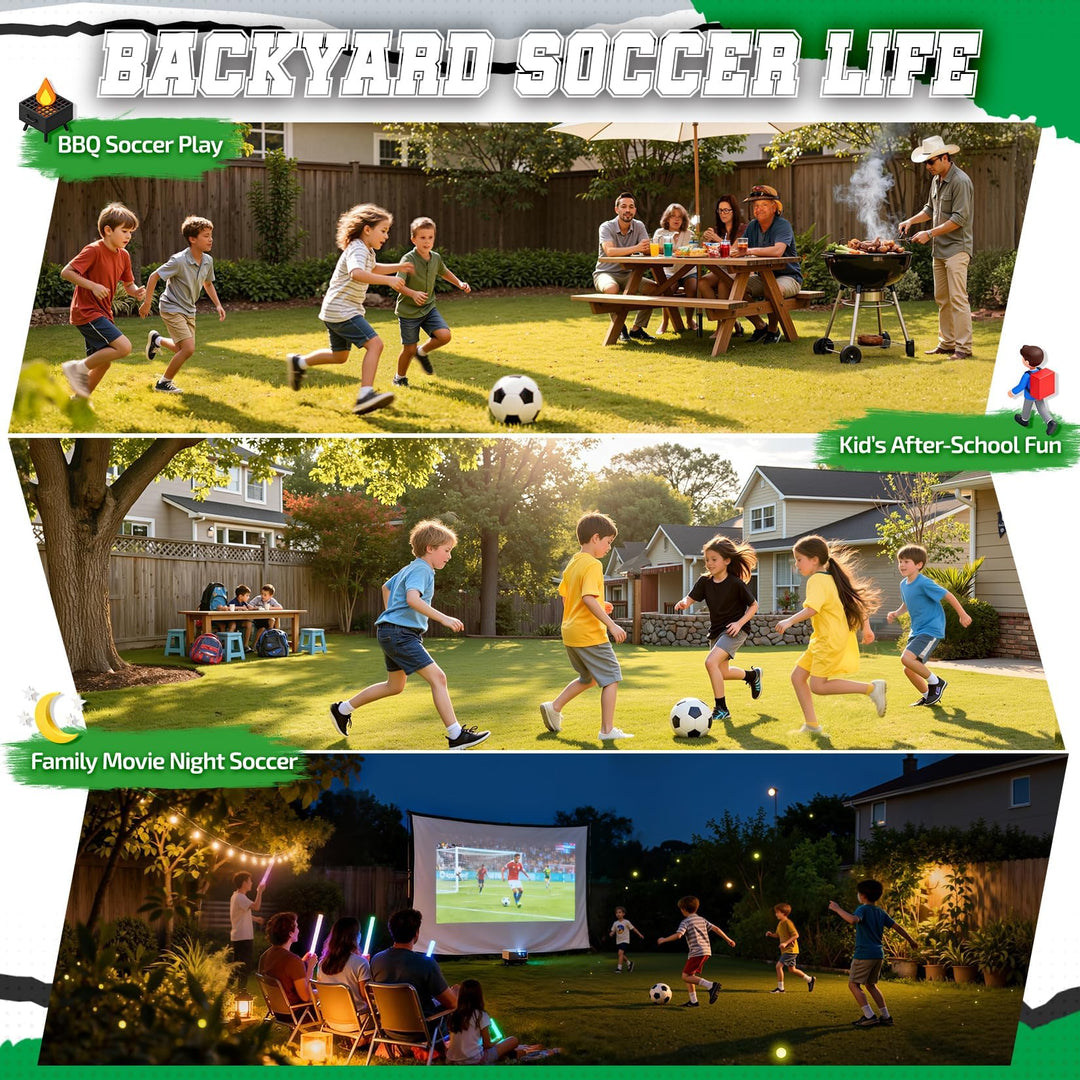 Fussballtor Pop-Up faltbar 213x152x152 cm für Garten und Park - Bild 11