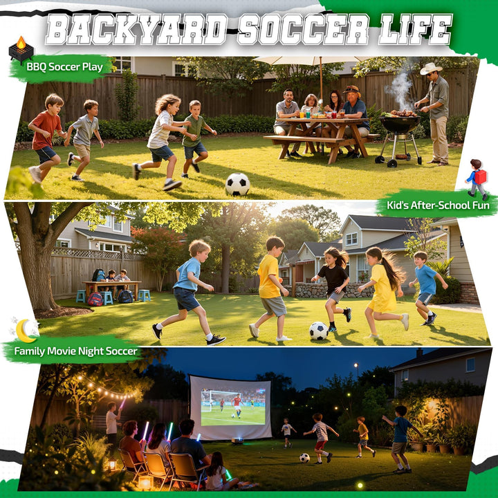 Fussballtor Pop-Up faltbar 213x152x152 cm für Garten und Park - Bild 11