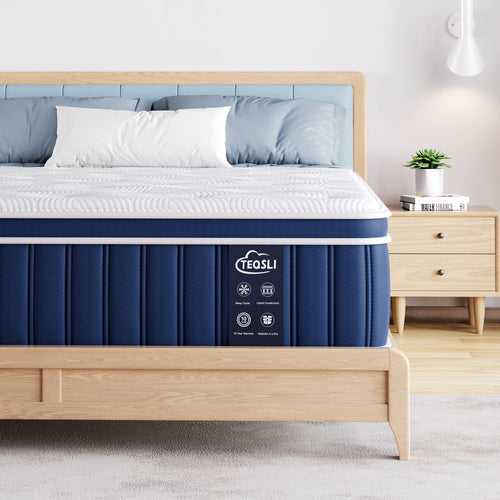 Taschenfederkernmatratze 90x200 cm H3 9-Zonen mit Memory-Schaum