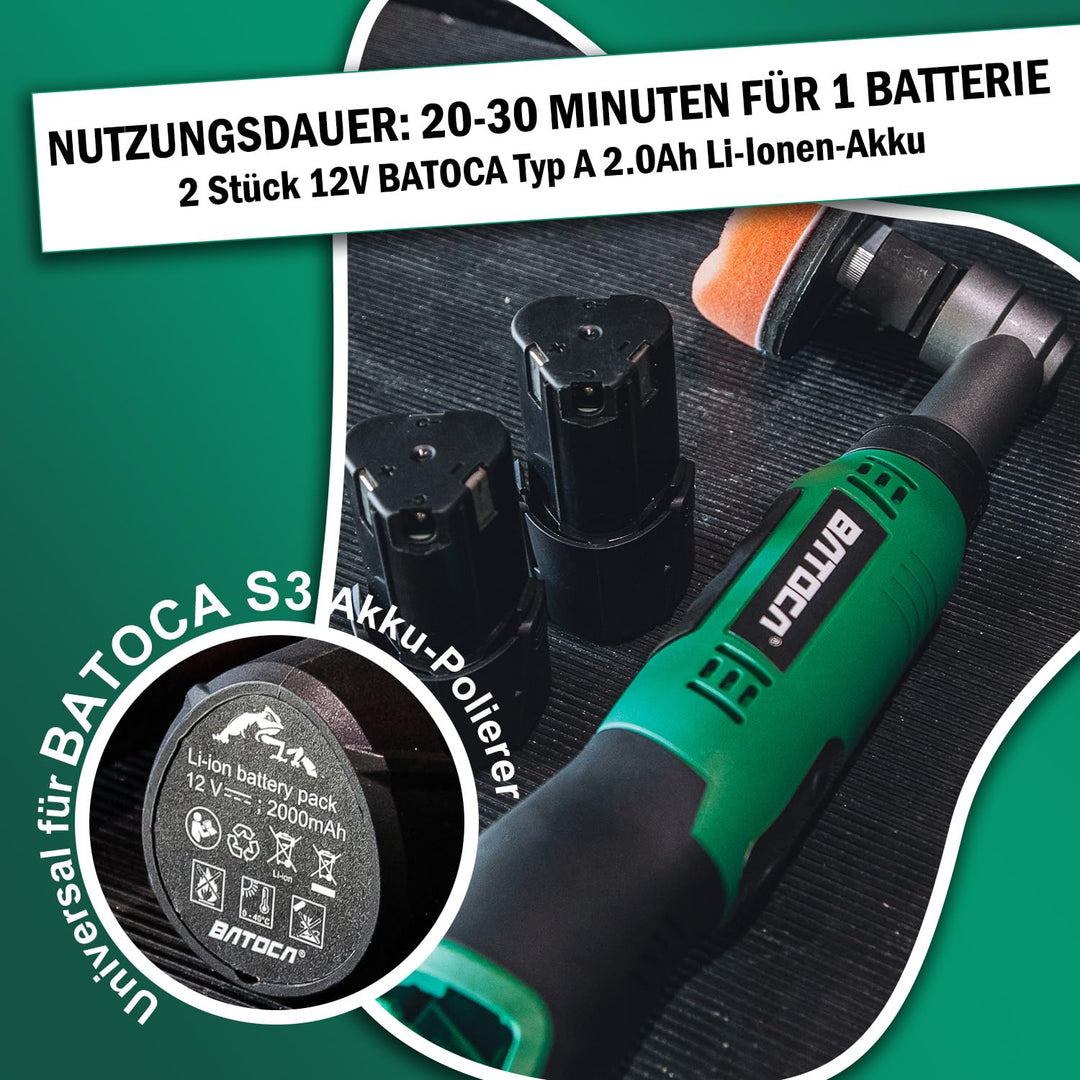 Akku-Poliermaschine Mini 3-in-1 DA&amp;RO 12V für Detailing - Bild 6