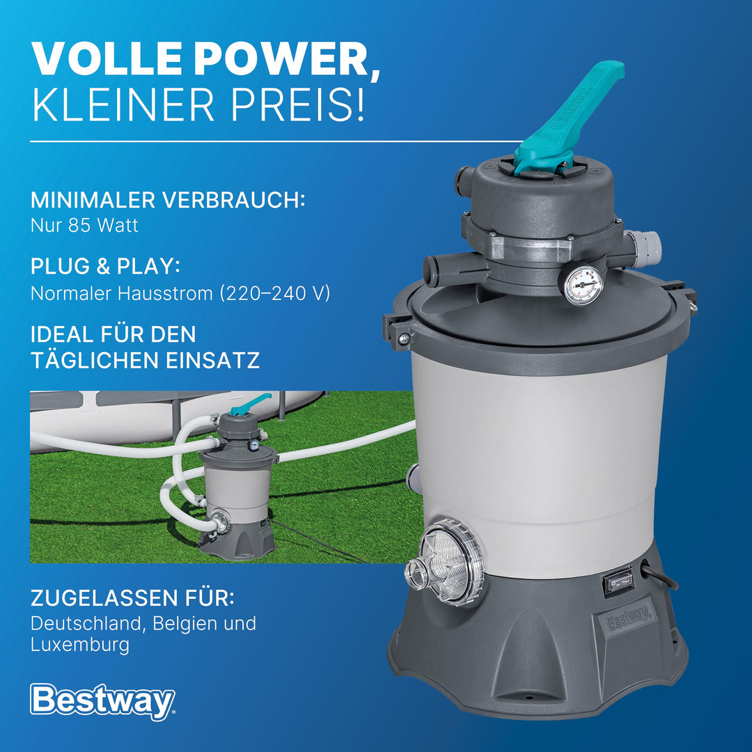Sandfilteranlage 3.028 l/h 85 W fuer Pools bis 16.600 Liter - Bild 8