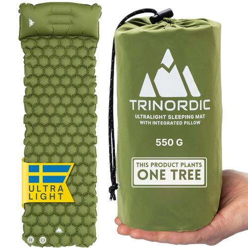 Aufblasbare Isomatte 550g Ultraleicht mit Kissen Camping Outdoor