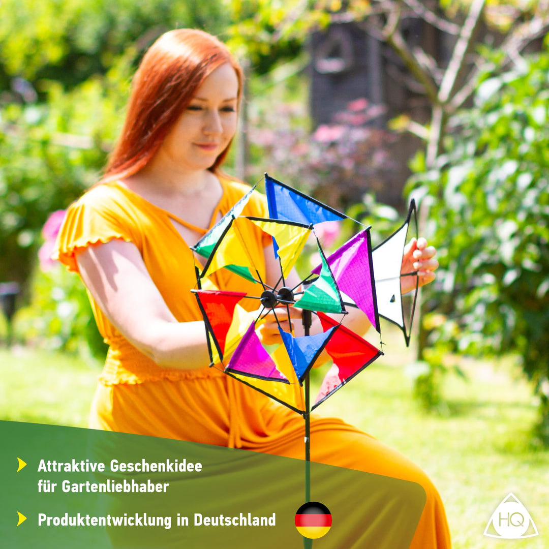 Windrad Garten Sunbeam mit Standstab Ripstop-Polyester Windspiel - Bild 5