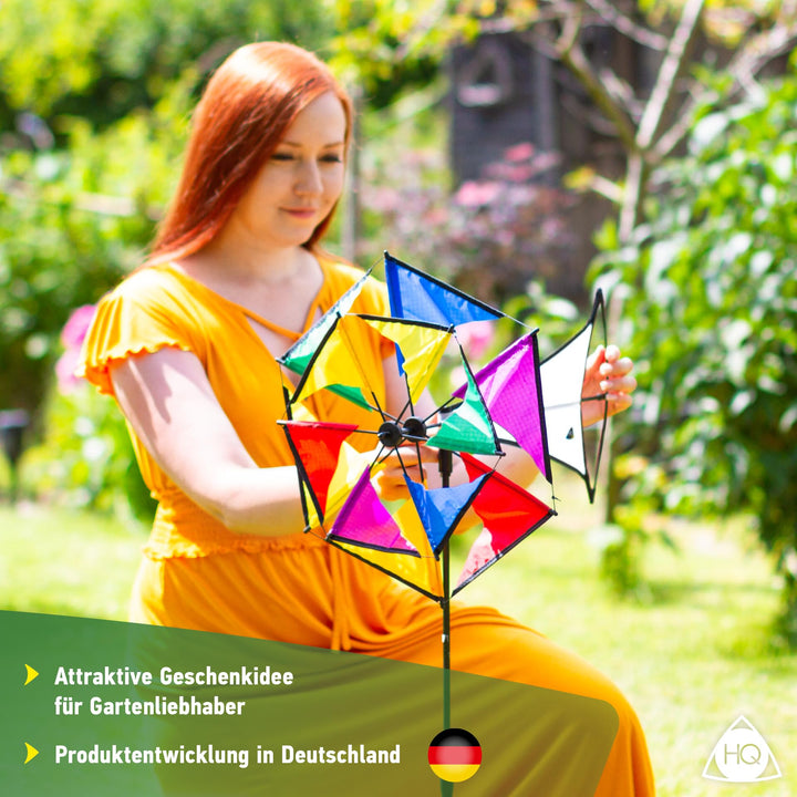 Windrad Garten Sunbeam mit Standstab Ripstop-Polyester Windspiel - Bild 5