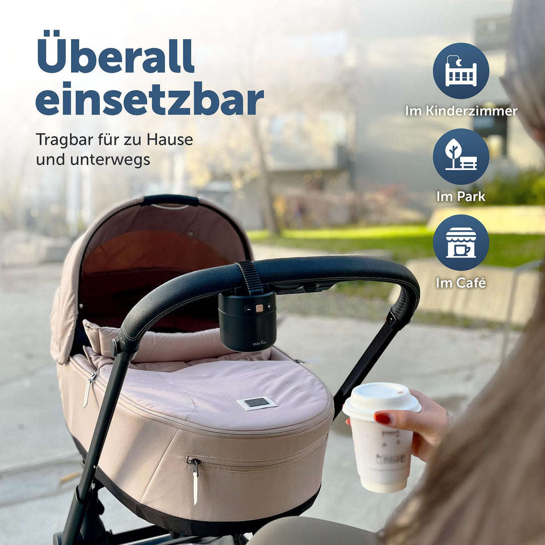 Kinderwagen-Schaukler elektrisch mit Geräuschsensor 5 Stufen USB-C - Bild 7
