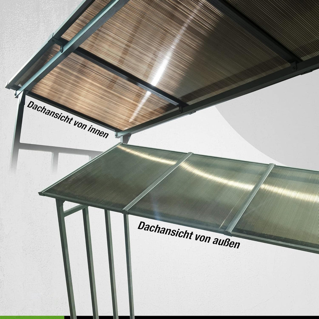 Kaminholzregal Aussen XXL Metall 185x70x185cm 2,3m³ Brennholzlager - Bild 3