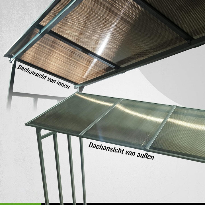 Kaminholzregal Aussen XXL Metall 185x70x185cm 2,3m³ Brennholzlager - Bild 3