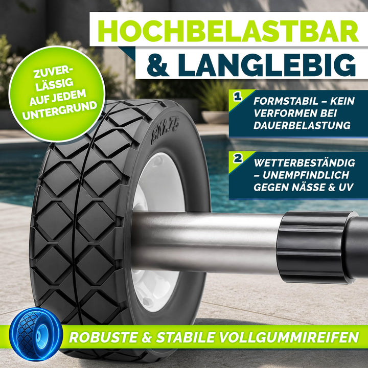 Pool Aufroller Aluminium Teleskop 3–5,70 m für Solar- &amp; Abdeckplane - Bild 6