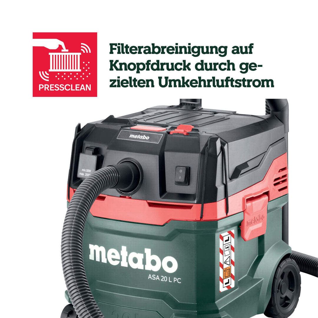Nass-Trockensauger 1200 W 20 L Staubklasse L mit PressClean - Bild 7