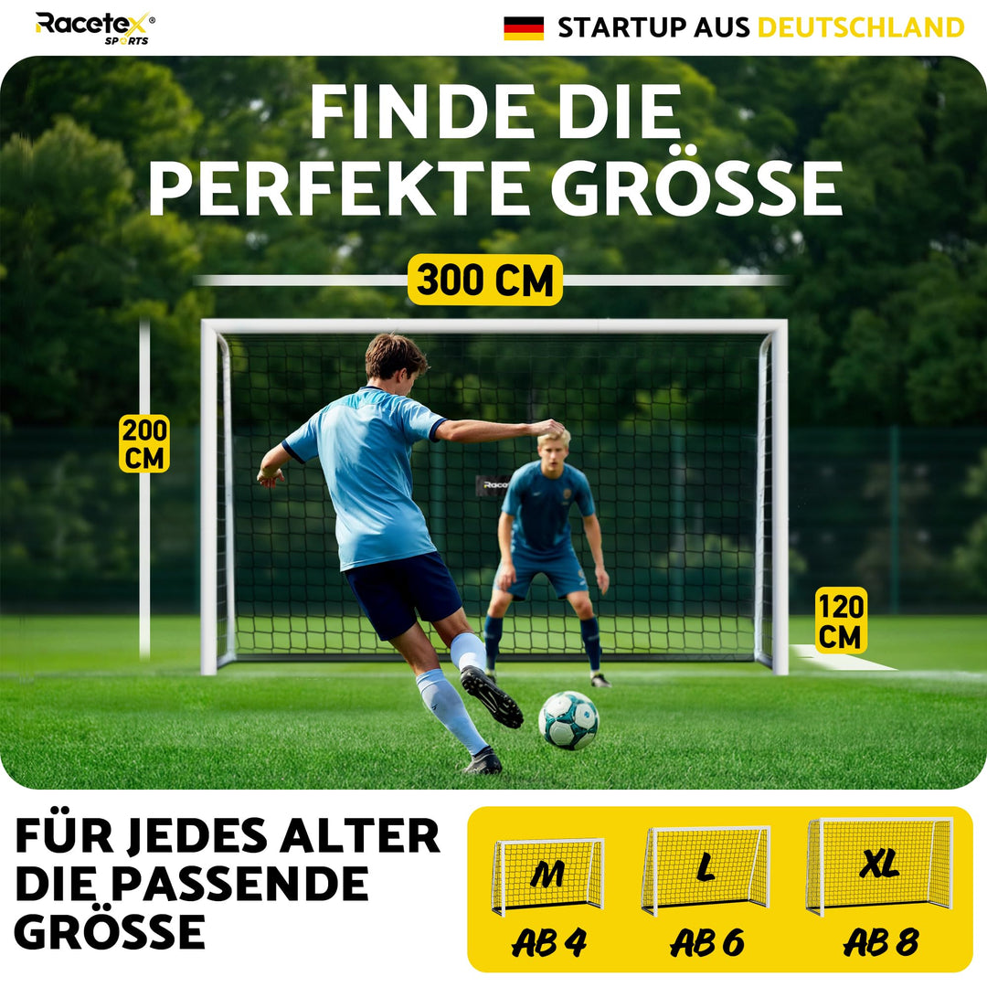 Fussballtor Kinder 300x200 cm Stahl mit Anti-Rost-Beschichtung - Bild 5