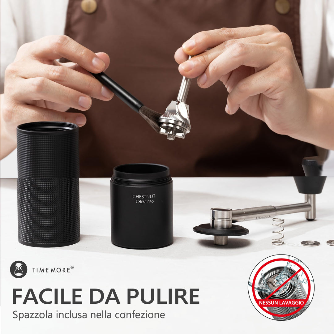 Manuelle Kaffeemühle Ganzmetall für Espresso bis French Press - Bild 6