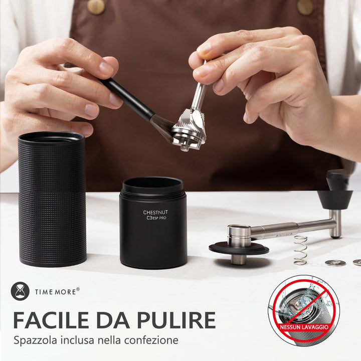 Manuelle Kaffeemühle Ganzmetall für Espresso bis French Press - Bild 6