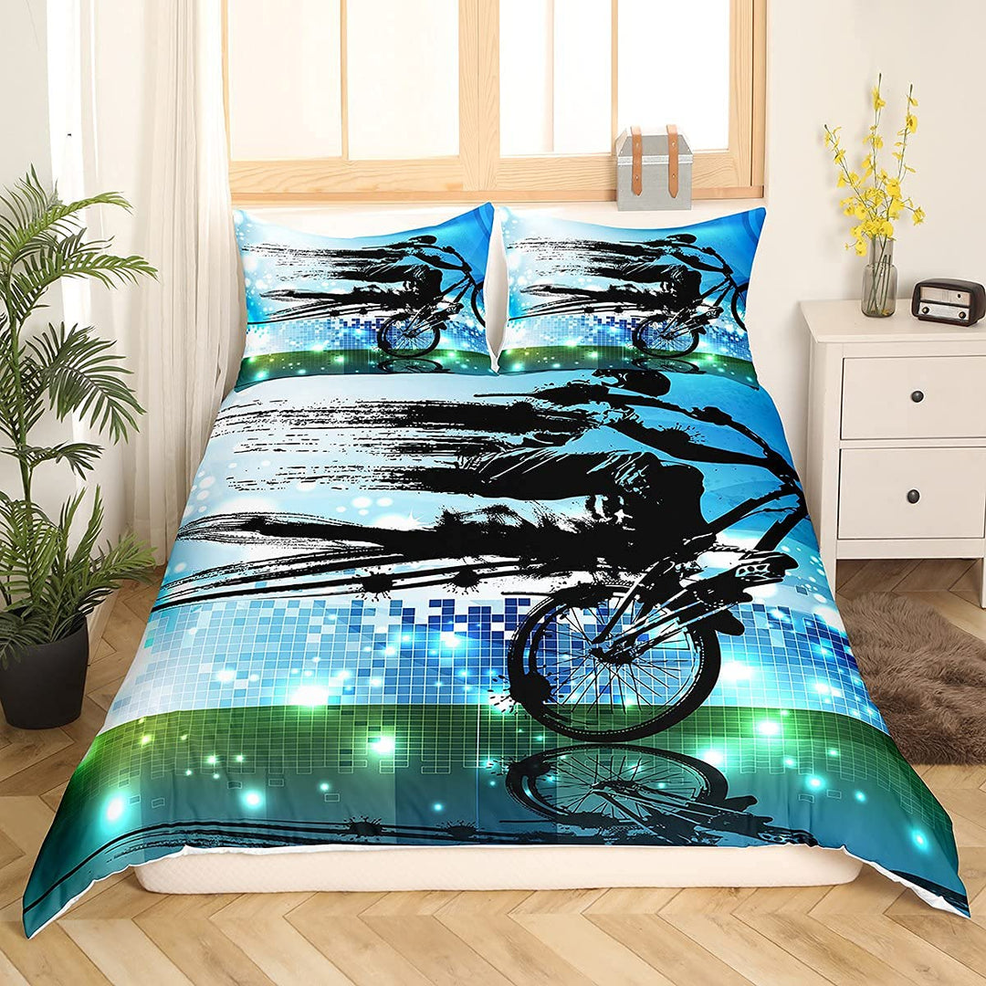 Bettwäsche-Set Dirt Bike BMX Motiv Mikrofaser 135x200 cm Kinder - Bild 2