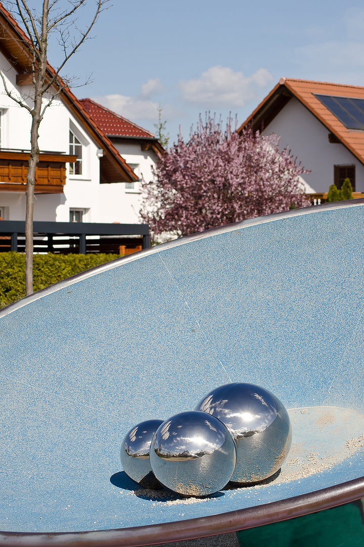 Edelstahl-Gartenkugeln Set poliert 20/25/30 cm 3-teilig - Bild 4