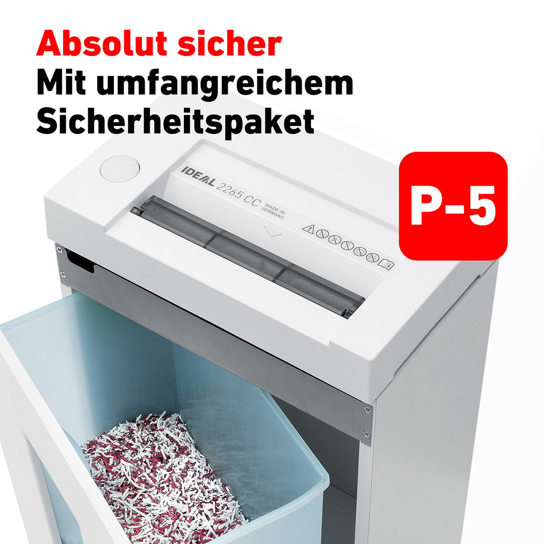 Aktenvernichter Partikelschnitt 2x15mm P-5 DSGVO bis 4 Blatt - Bild 4