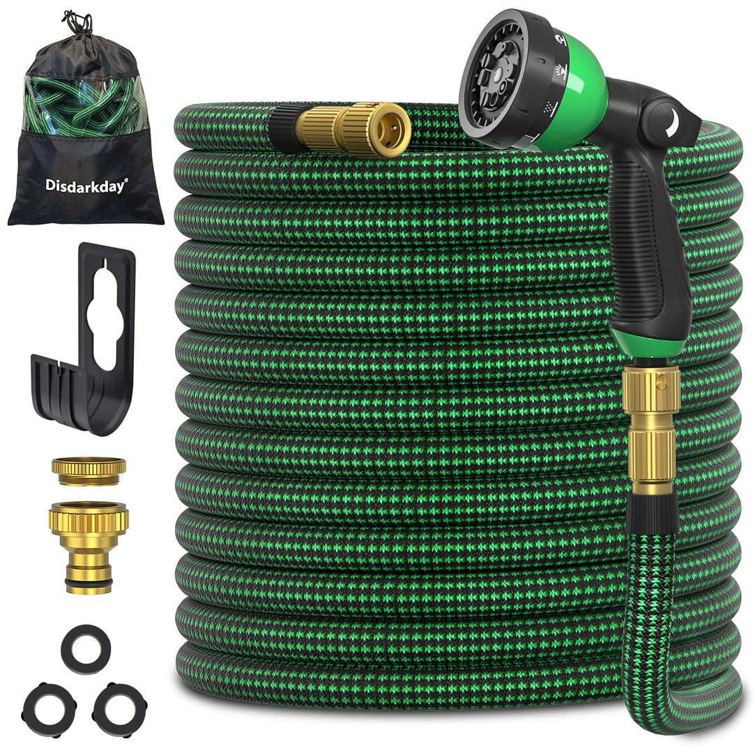 Flexibler Gartenschlauch 10-30 m ausziehbar mit 10-Funktionsdüse