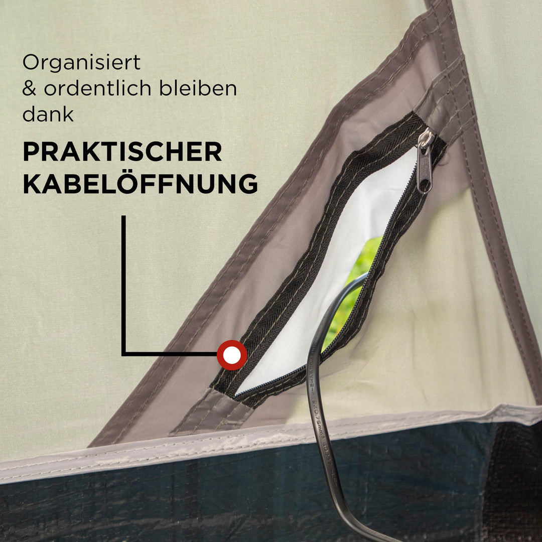 Tunnelzelt 3 Personen Fiberglas wasserdicht 3000mm für Camping - Bild 5