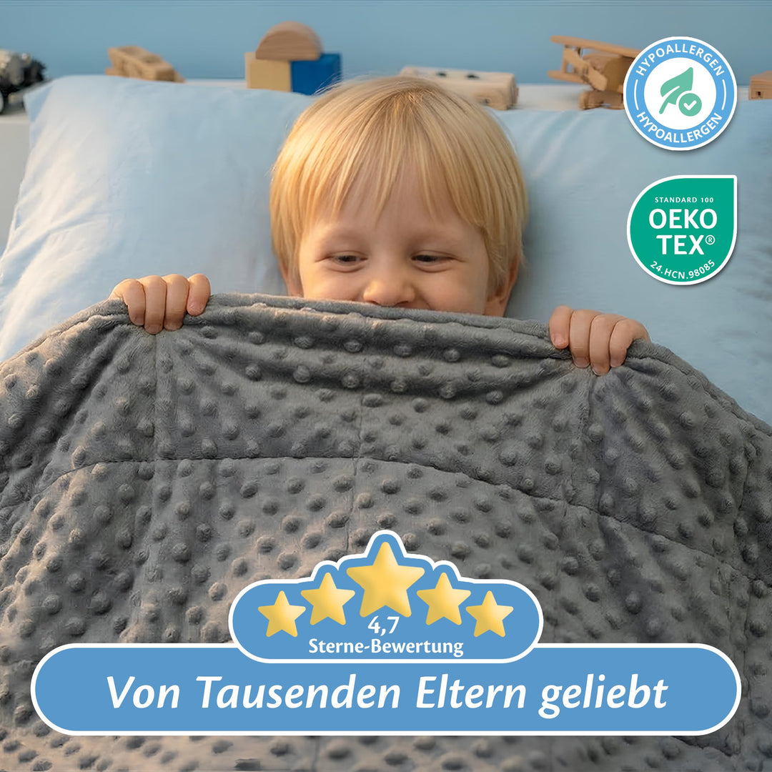 Gewichtsdecke Kinder 3,2 kg Therapiedecke 7-lagig 100x150 cm - Bild 7