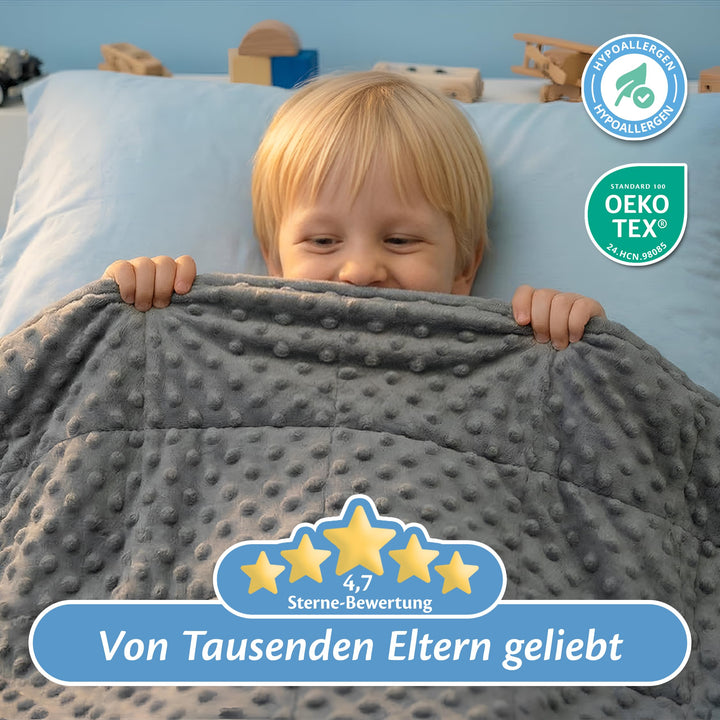 Gewichtsdecke Kinder 3,2 kg Therapiedecke 7-lagig 100x150 cm - Bild 7