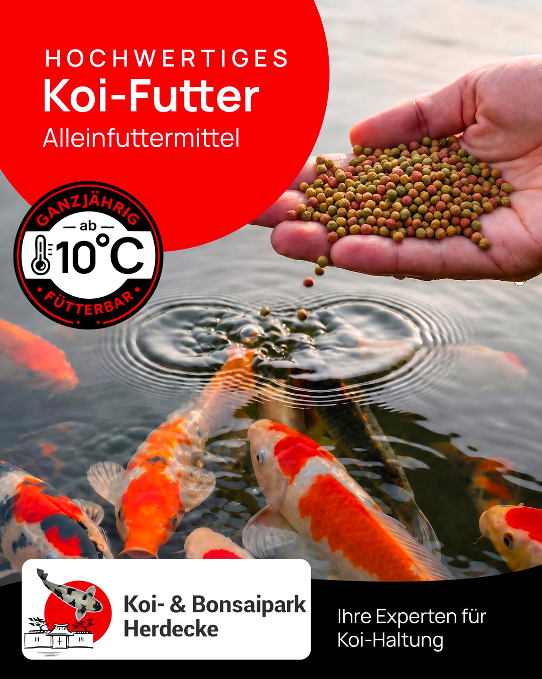Koifutter Mix 15 kg schwimmende Pellets 3 mm für Gartenteich - Bild 2